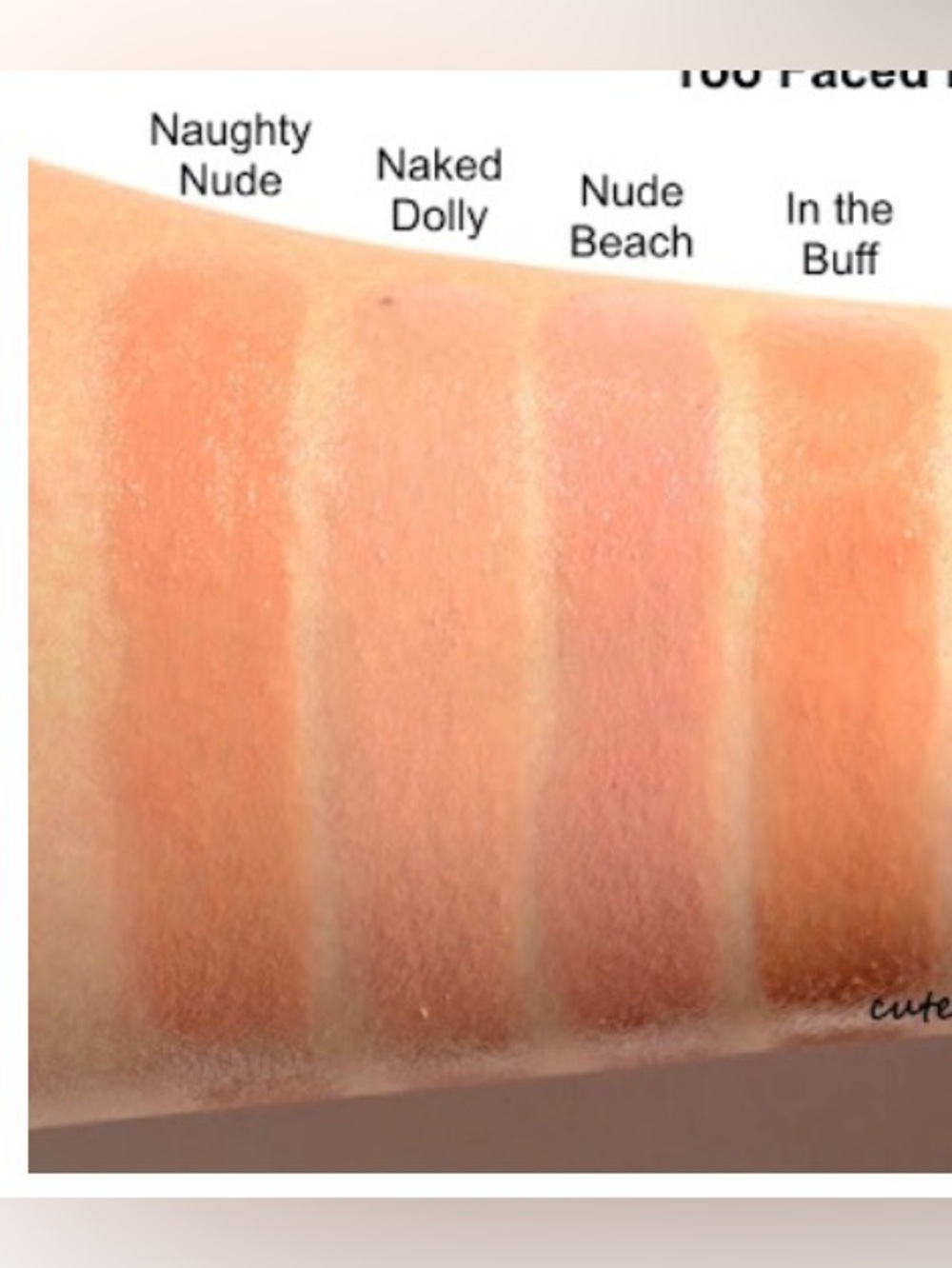 Nude Beach Too Faced Lip Creme color  3g - Picture 3 of 10